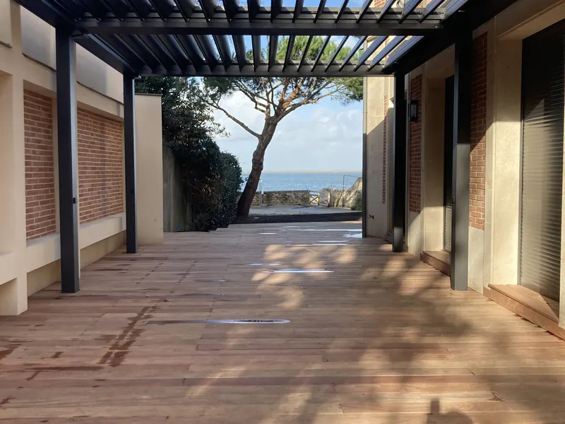 Pergola aluminium, terrasse vue Bassin – Arcachon